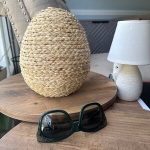 Natural Woven Decorative Accent Decor made out of sisal in shape of an egg